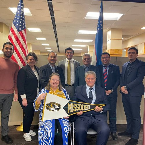 Partnership relations have been established with the University of Missouri, one of the top 50 universities in the United States and the top 500 universities in the world.  As we reported earlier, Kimyo International University in Tashkent sent a delegati